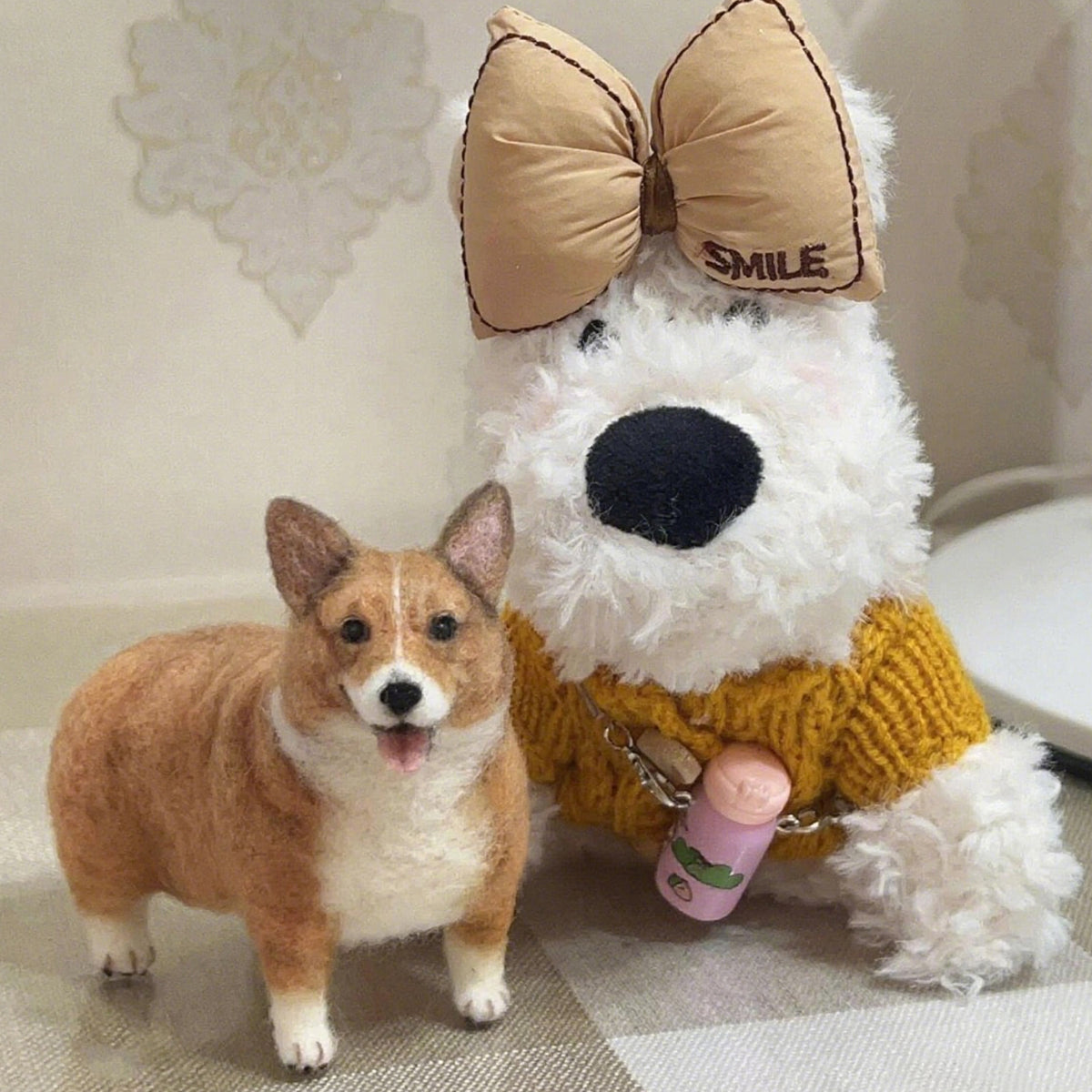 Custom Needle Felted Pet Sculpture | Miniature Wool Dog Cat Figurine | Handmade 3D Animal Keepsake