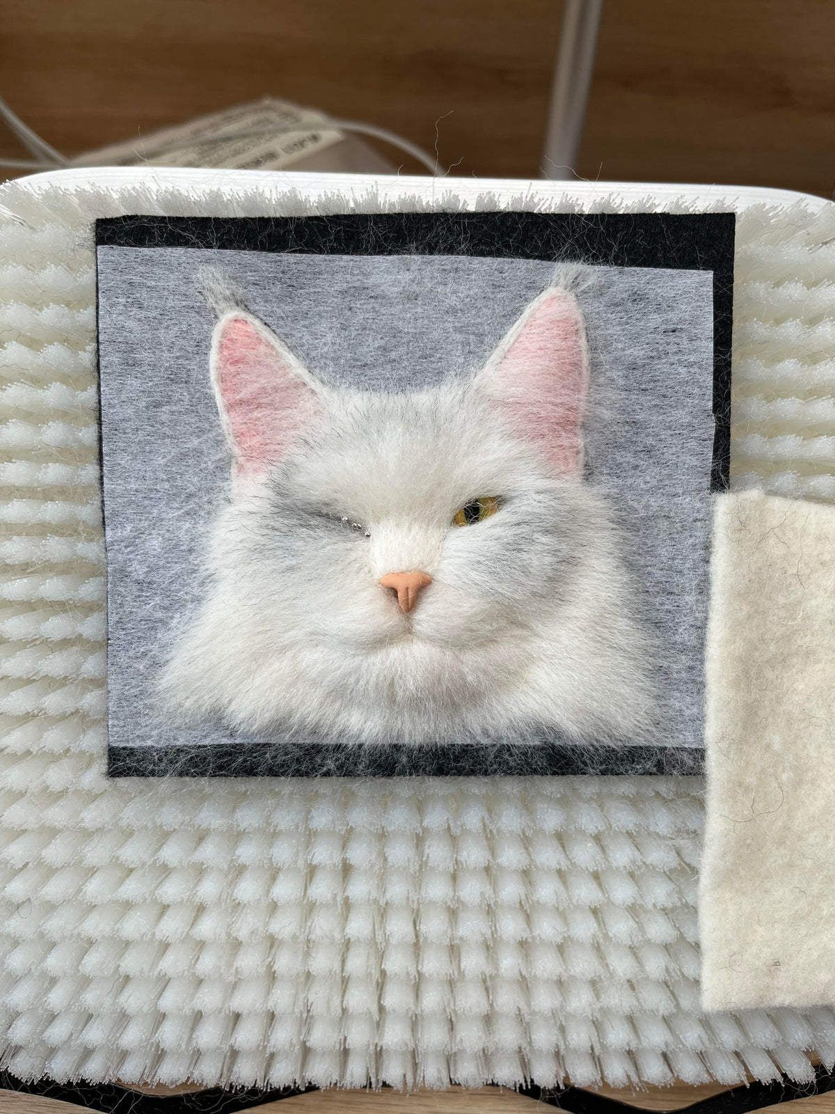 Personalized 3D Felted Cat Keychain | Handmade Wool Felt Pet Portrait | Custom Cat Lover Gift