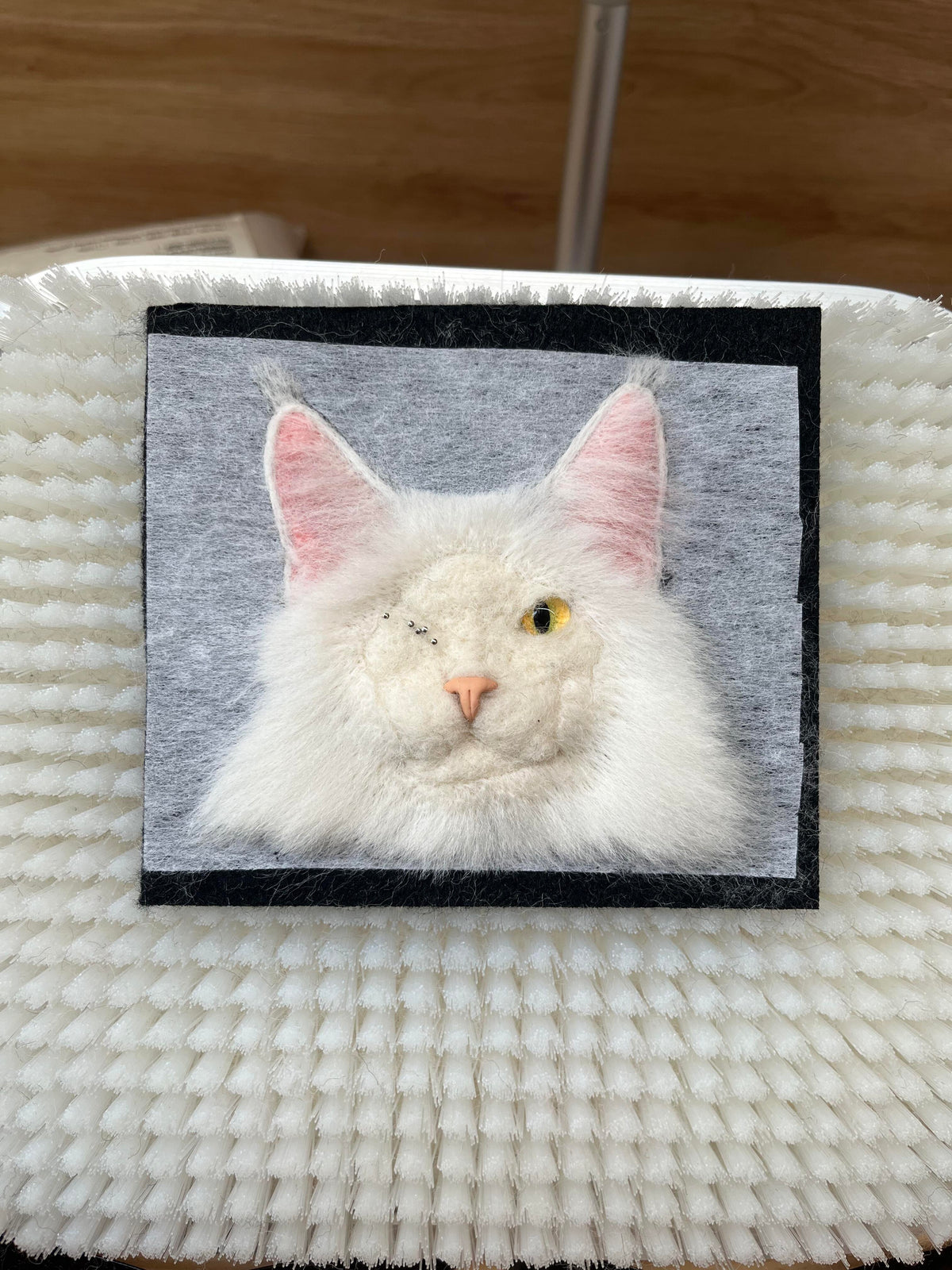 Personalized 3D Felted Cat Keychain | Handmade Wool Felt Pet Portrait | Custom Cat Lover Gift