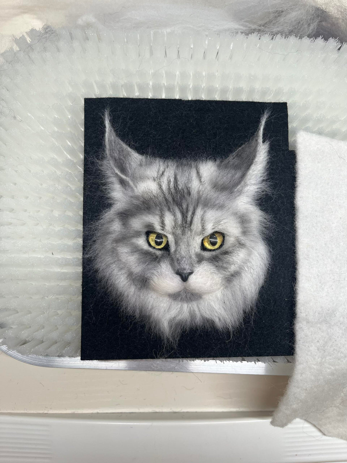 Personalized 3D Felted Pet Charm | Handmade Wool Felt Pet Portrait | Handmade Memorial Gift