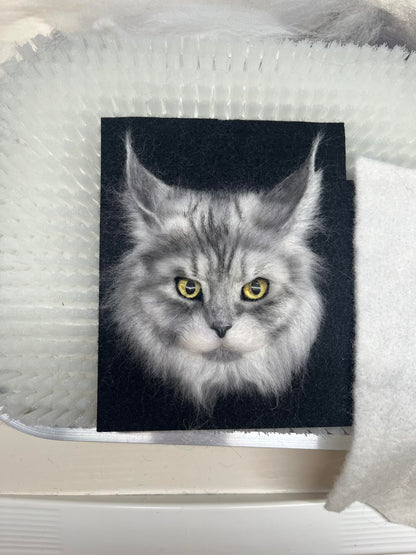 Personalized 3D Felted Pet Charm | Handmade Wool Felt Pet Portrait | Handmade Memorial Gift