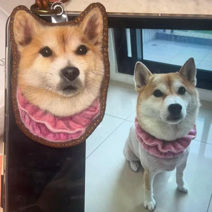 Personalized 3D Felted Dog Charm | Handmade Wool Felt Pet Portrait | Handmade Memorial Gift