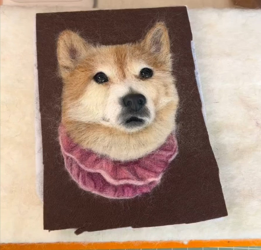 Personalized 3D Felted Dog Charm | Handmade Wool Felt Pet Portrait | Handmade Memorial Gift