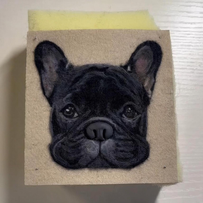 Personalized 3D Felted Dog Charm | Handmade Wool Felt Pet Portrait | Christmas Gift for Pet Lovers