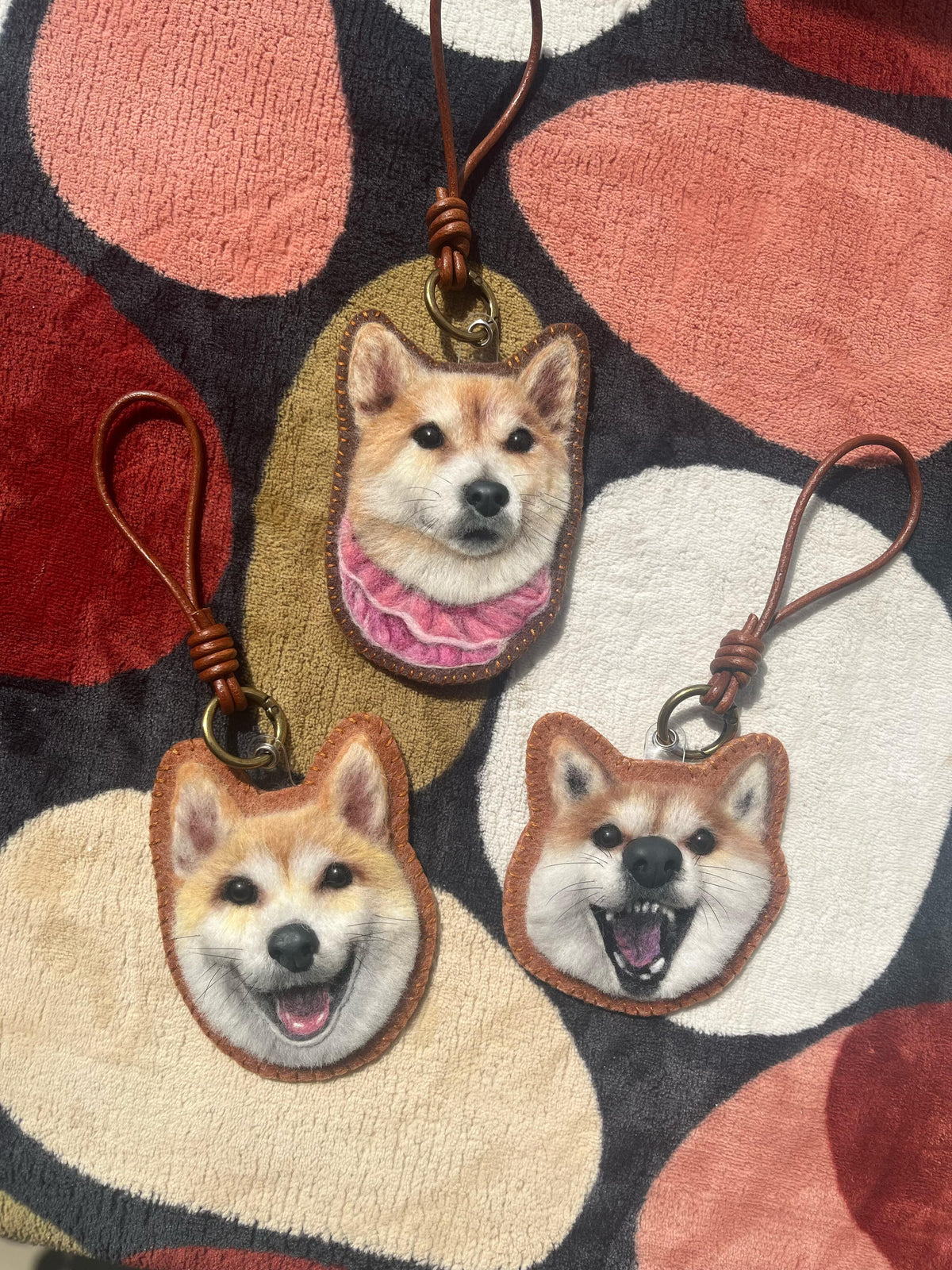 Custom 3D Pet Charm | Handmade Wool Felt Pet Portrait | Personalized Pet Keepsake