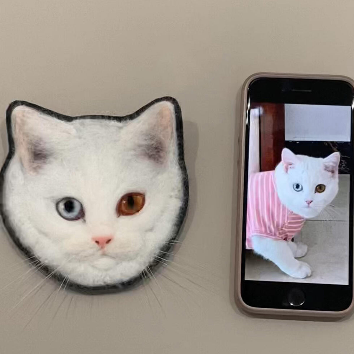 3D Needle Felted Pet Charm | Custom Wool Dog Cat Keychain | Christmas Gift for Pet Lovers（副本）