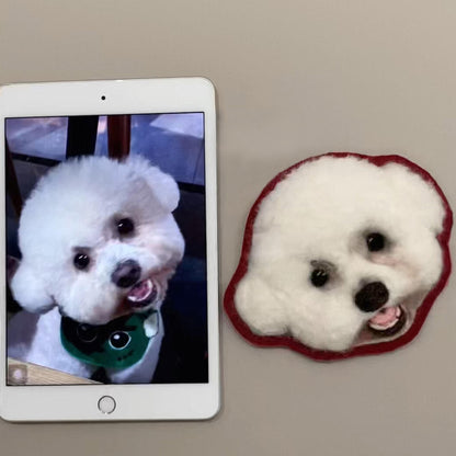 3D Needle Felted Pet Charm | Custom Wool Dog Cat Keychain | Christmas Gift for Pet Lovers（副本）