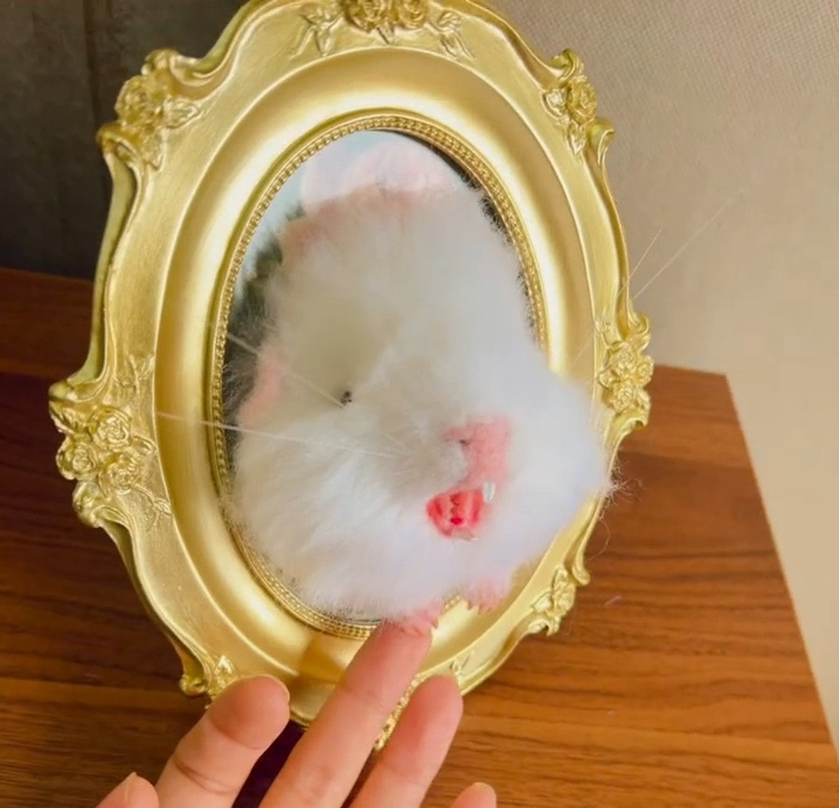 Custom 3D Felt Hamster Portrait | Handmade Needle Felted Small Pet Frame | Unique Gift For Small Pets Lovers