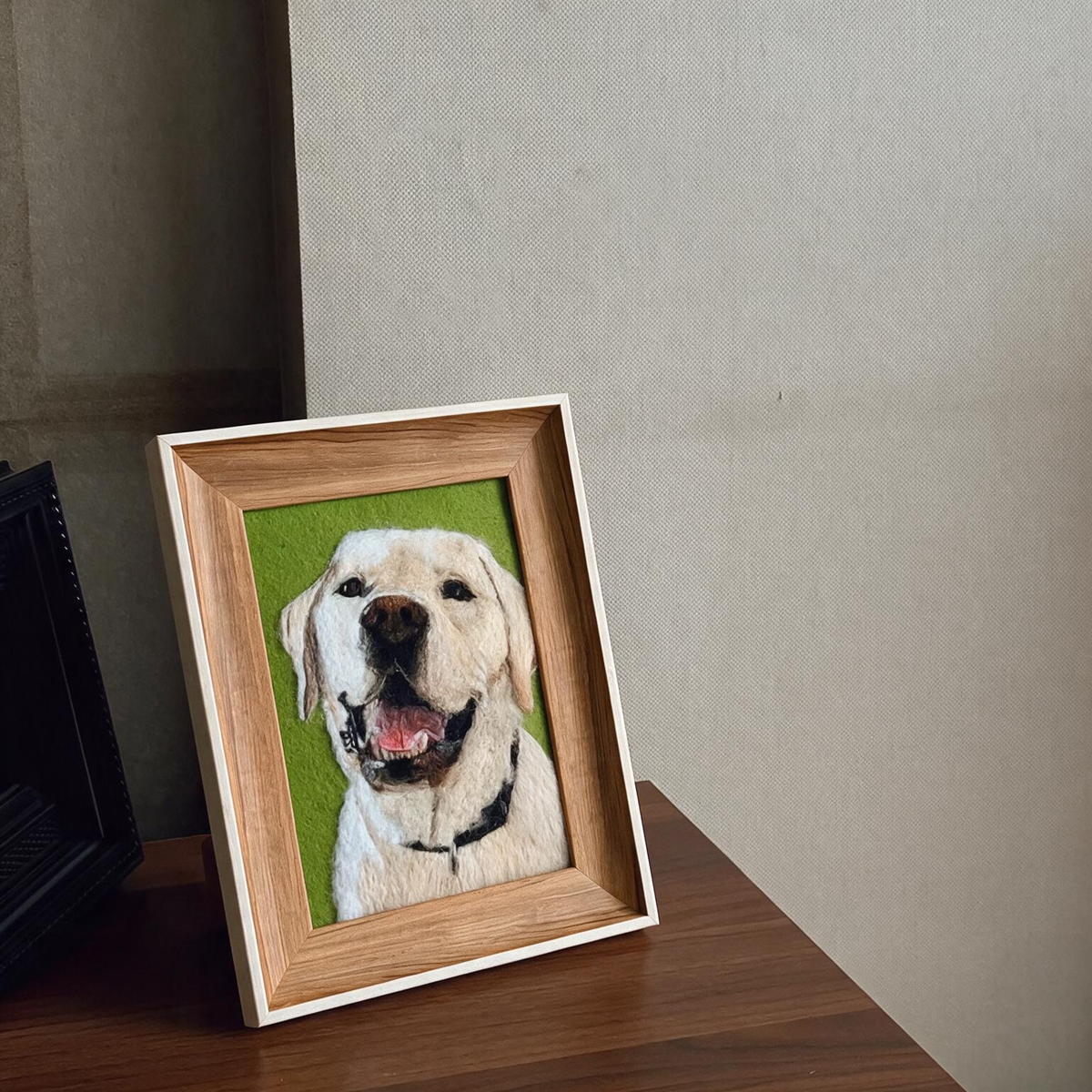 Custom Pet Portrait | Handmade Needle Felted Wool Art | Personalized Dog Keepsake Gift