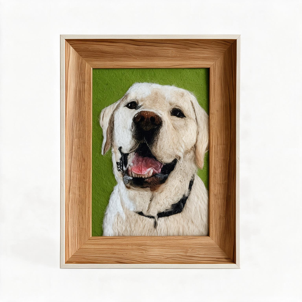 Custom Pet Portrait | Handmade Needle Felted Wool Art | Personalized Dog Keepsake Gift
