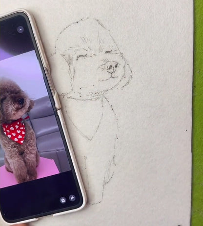 Custom Pet Portrait | Handmade Needle Felted Wool Art | Personalized Meaningful Gift for Pet Lovers