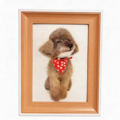 Custom Pet Portrait | Handmade Needle Felted Wool Art | Personalized Meaningful Gift for Pet Lovers