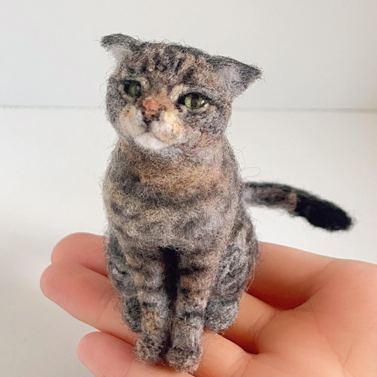 Custom Pet Sculpture | Handmade Wool Dog Cat Figurine | Christmas Gift for Pet Lovers