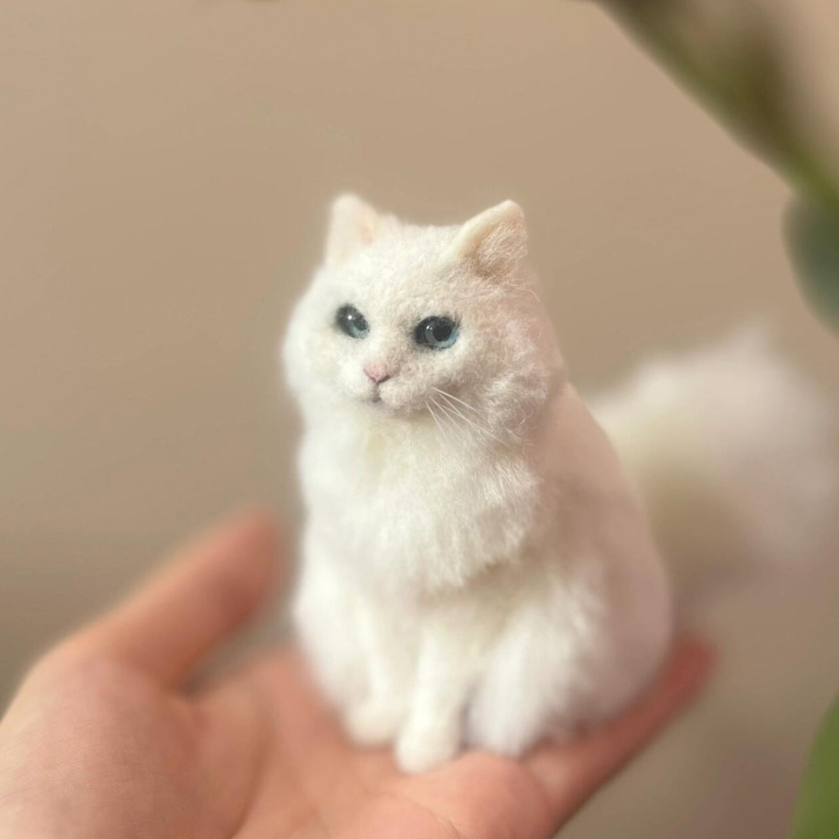Custom Mini 3D Pet Sculpture | Handmade Wool Dog Cat Figurine | Personalized Pet Memorial Gift