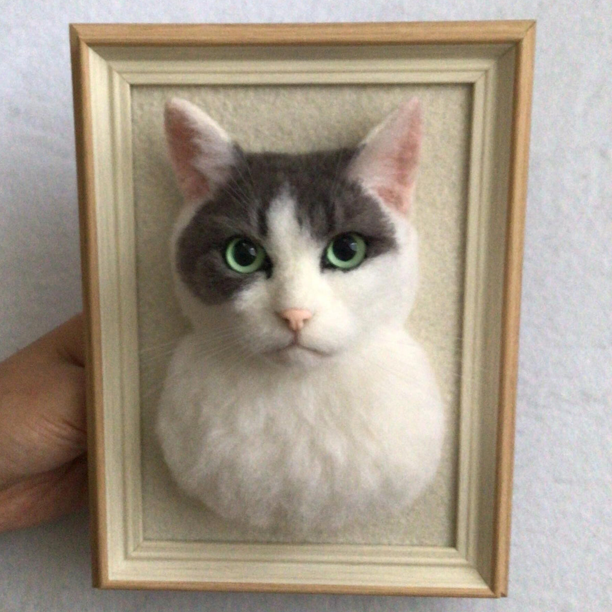 Custom 3D Pet Memorial Artwork | Handmade Wool Felt Dog Cat Portrait | Unique Keepsake Gift