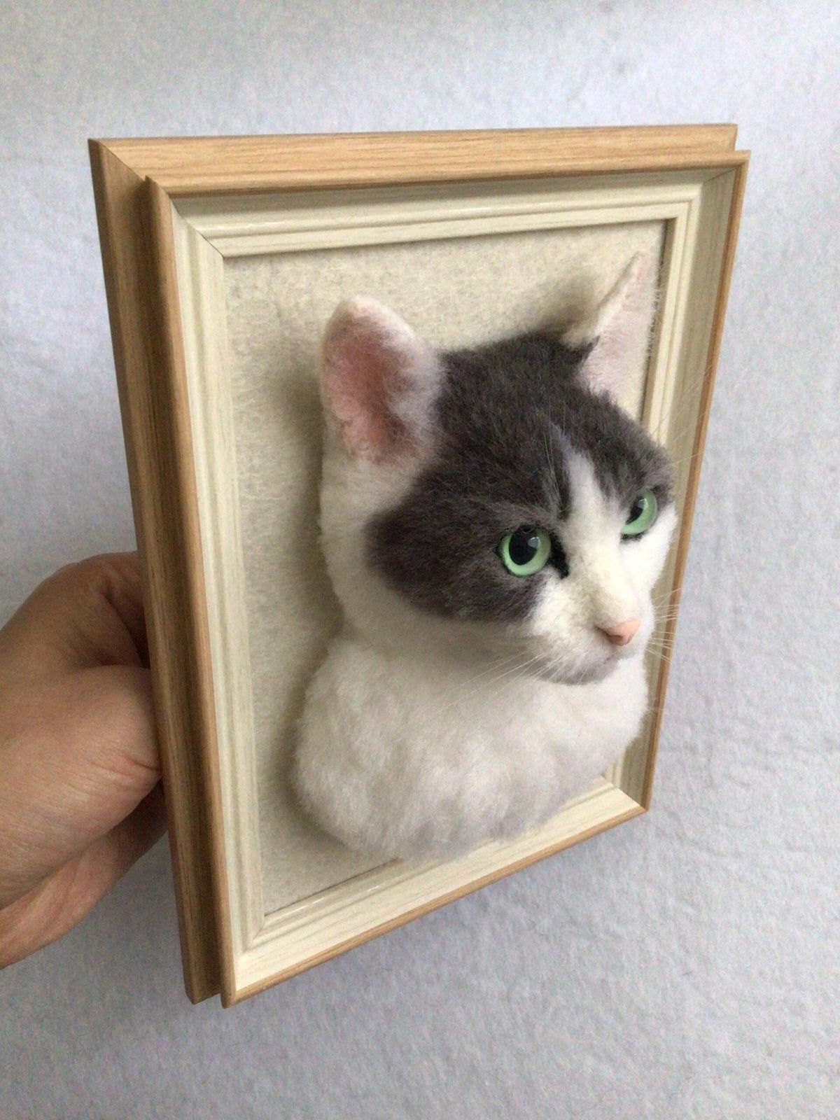 Custom 3D Pet Memorial Artwork | Handmade Wool Felt Dog Cat Portrait | Unique Keepsake Gift