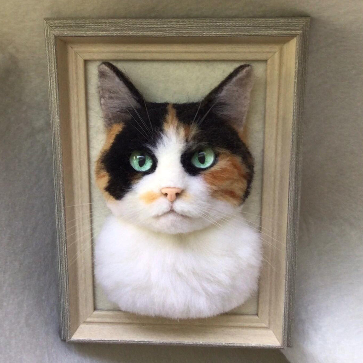 Custom 3D Pet Memorial Artwork | Handmade Wool Felt Dog Cat Portrait | Unique Keepsake Gift