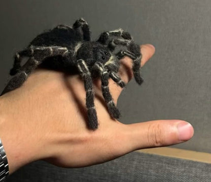 Custom Tarantula Sculpture | Handmade Needle Felted Spider Figurine | Personalized Exotic Pet Memorial Gift