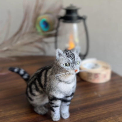 Personalized Cat Sculpture | Custom Mini 3D Cat Figurine | Handmade Personalized Pet Memorial Gift