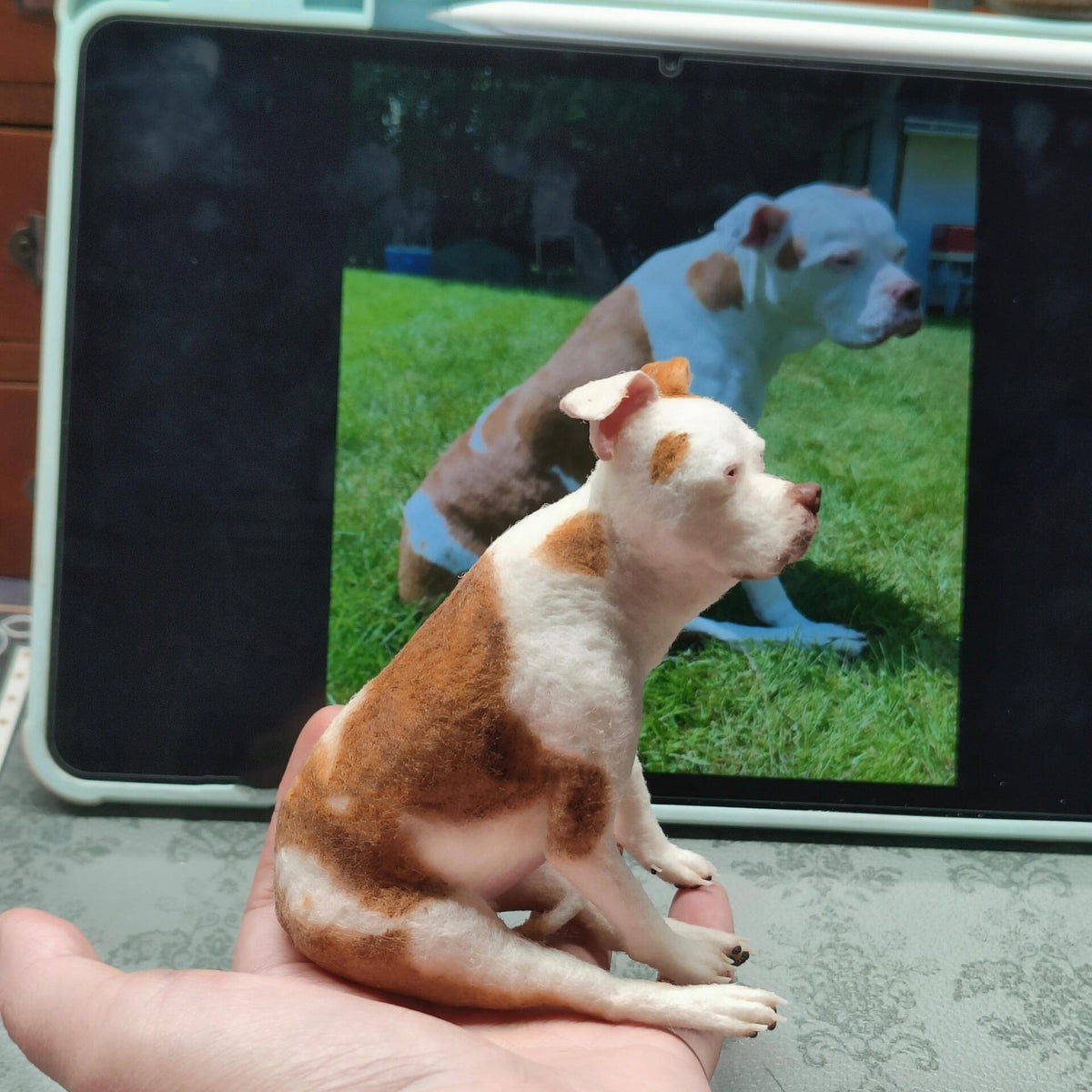 Needle Felted Pet Sculpture | Custom Wool Animal Art | One of a Kind Handmade Pet Keepsake