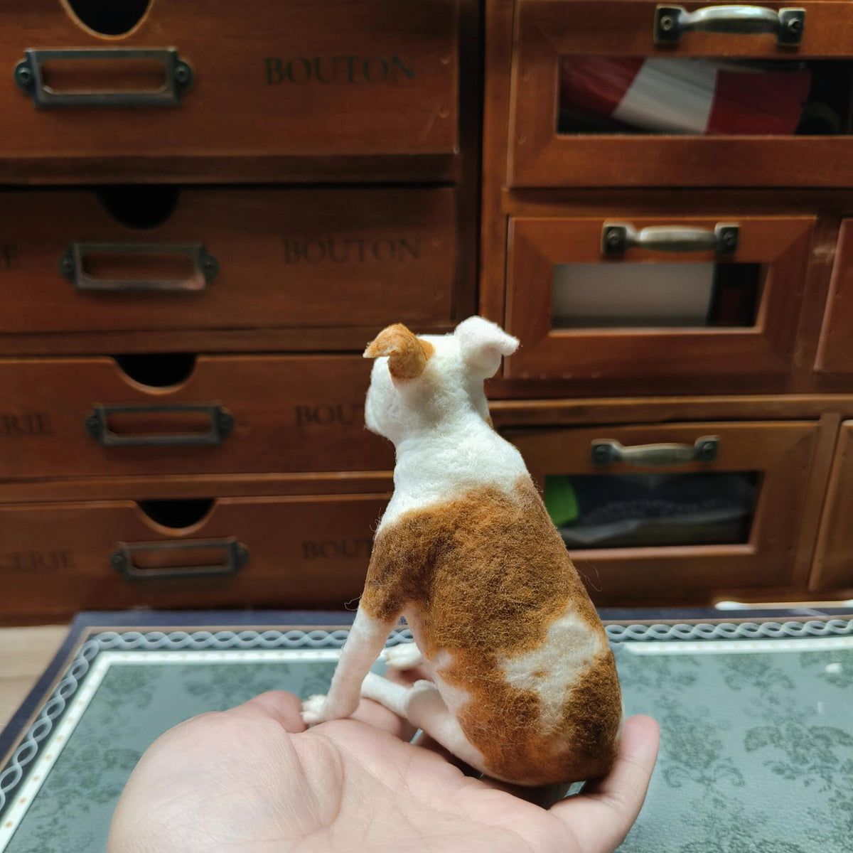 Needle Felted Pet Sculpture | Custom Wool Animal Art | One of a Kind Handmade Pet Keepsake