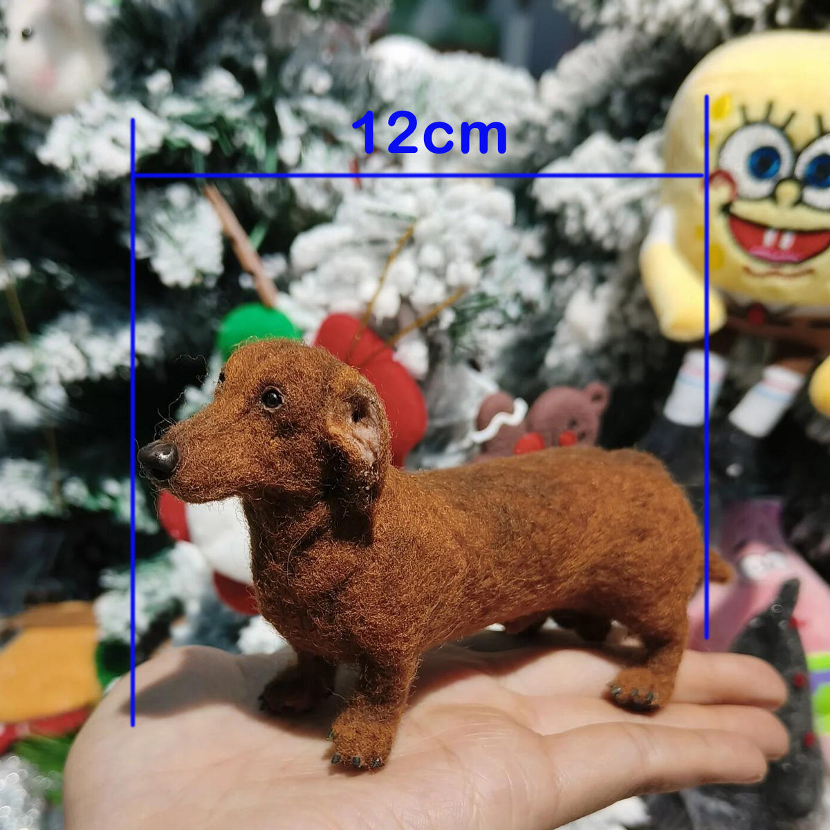 Custom Miniature Needle Felted Pet Sculpture | Handmade Wool Dog Cat Figurine | Christmas Gift for Pet Lovers
