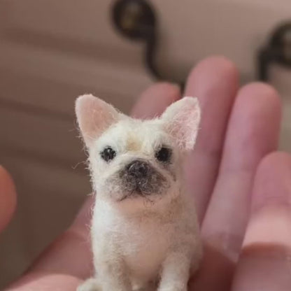 Custom Needle Felted Pet Sculpture | Miniature Wool Dog Cat Figurine | Handmade 3D Animal Keepsake