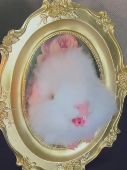 Custom 3D Felt Hamster Portrait | Handmade Needle Felted Small Pet Frame | Unique Gift For Small Pets Lovers