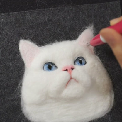 3D Needle Felted Pet Charm | Custom Wool Dog Cat Ornament | Christmas Gift for Pet Lovers