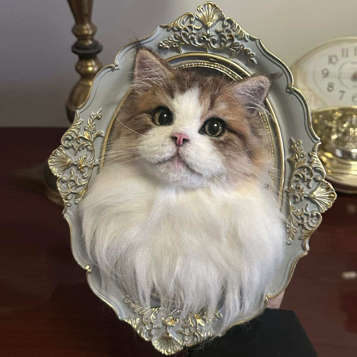 3D Needle Felted Pet Portrait | Custom Dog Cat Sculpture Frame | Handmade Christmas Gift