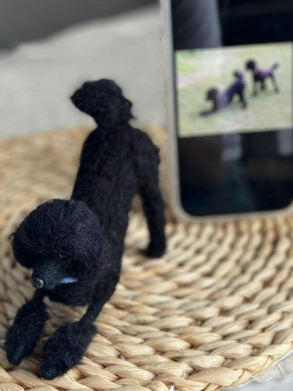 Custom Pet Sculpture | Needle Felted Dog Cat Figurine | Handmade Wool Personalized Memorial Gift