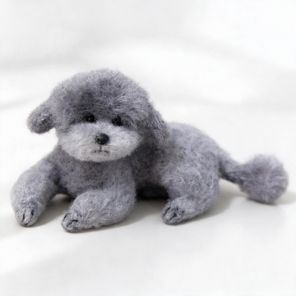 Personalized Dog Sculpture | Custom Mini 3D Wool Figurine | Needle Felted Pet Memorial Gift