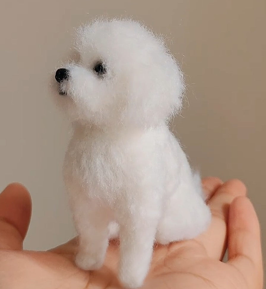 Custom 3D Dog Cat Sculpture | Needle Felted Mini Figurine | Handmade Wool Personalized Pet Portrait