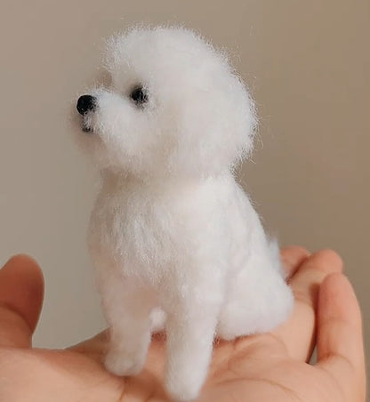 Custom 3D Dog Cat Sculpture | Needle Felted Mini Figurine | Handmade Wool Personalized Pet Portrait