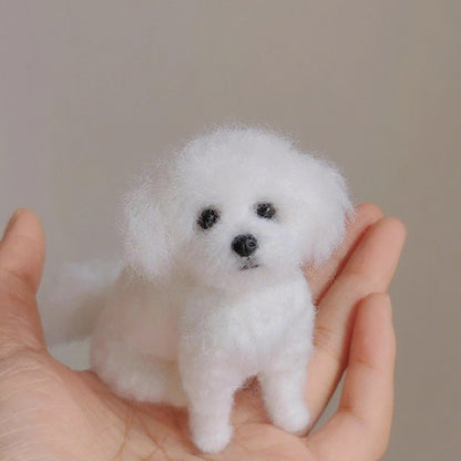 Custom 3D Dog Cat Sculpture | Needle Felted Mini Figurine | Handmade Wool Personalized Pet Portrait