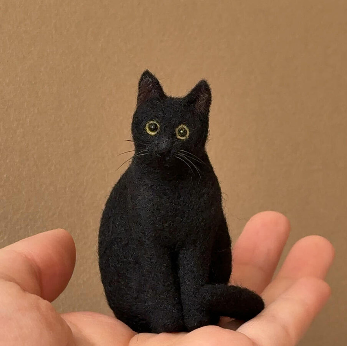 Custom Cat Sculpture | Miniature Needle Felted Figurine | Personalized Dog Cat Memory Gift