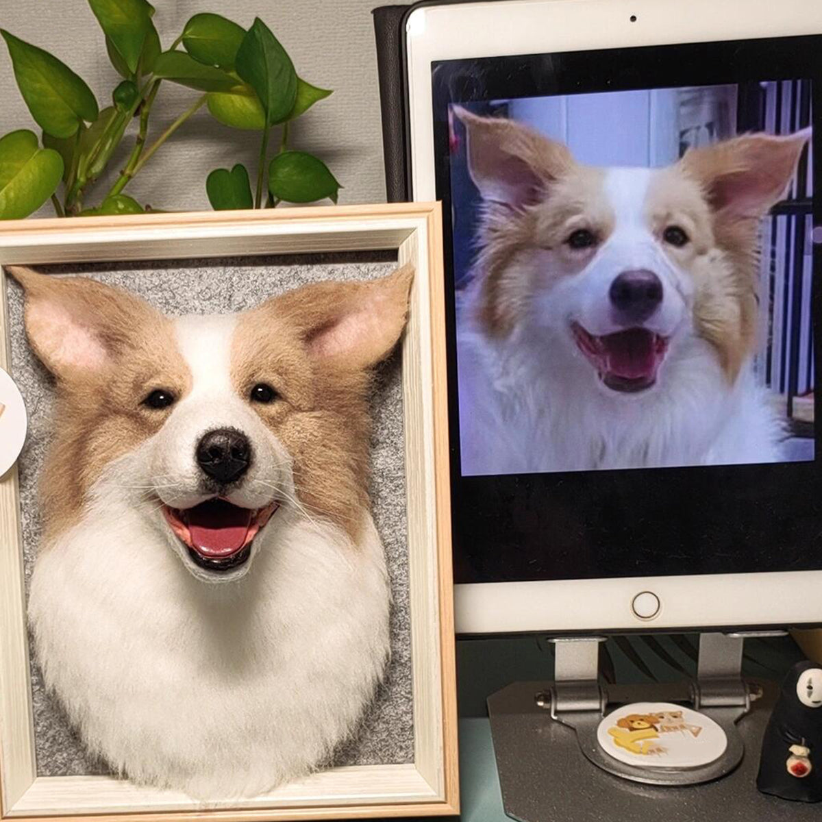 Custom 3D Dog Portrait | Needle Felted Pet Portrait | Handmade Christmas Gift Memorial Gift