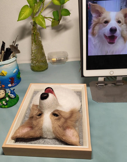 Custom 3D Dog Portrait | Needle Felted Pet Portrait | Handmade Christmas Gift Memorial Gift